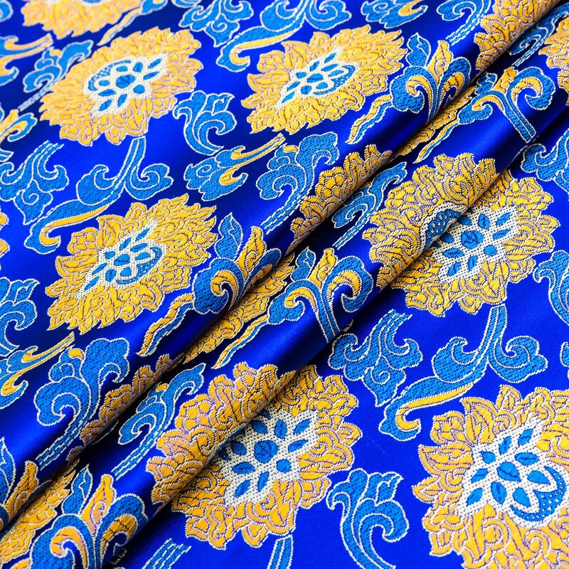 Silk brocade jacquard fabric material is suitable for sewing cheongsam and kimono garment fabric: 4