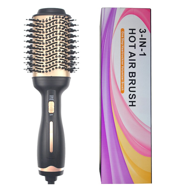 Air brush hårfön borste hårfön volumizer anti-skållnings negativ jonisk plattång borste salong fön