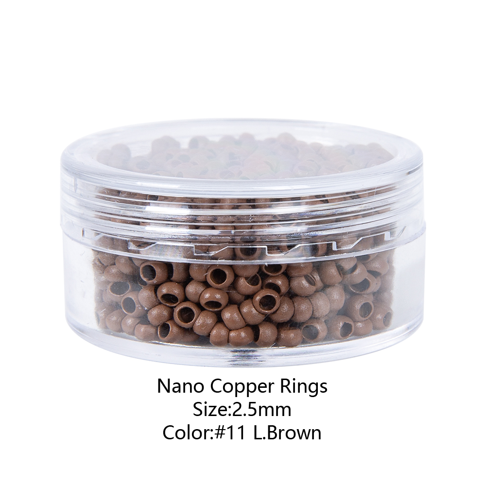 1000 Stuks/Fles Micro Ringen Buizen Micro Ringen Links Kralen Voor Ik Tip Haarverlenging Gereedschap Microchip Reforzado Para Extensiones: WHITE