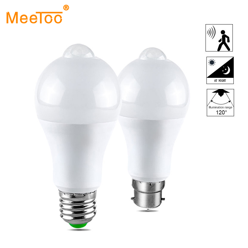 B22 E27 LED Night Light Motion Activated AAN/OFF PIR Motion Sensor LED Lamp Licht Smart Inductie Lamp Trap hal Night Lamp