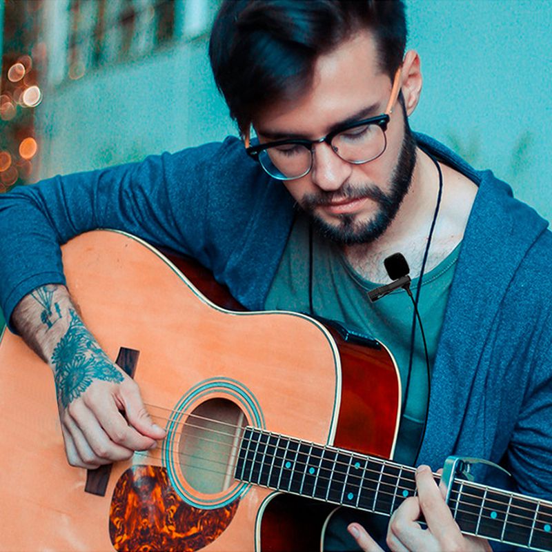 2.4G Lavalier Microphone Camera Microphone Long-Distance Mic for Phone DSLR TV PC and Amplifier