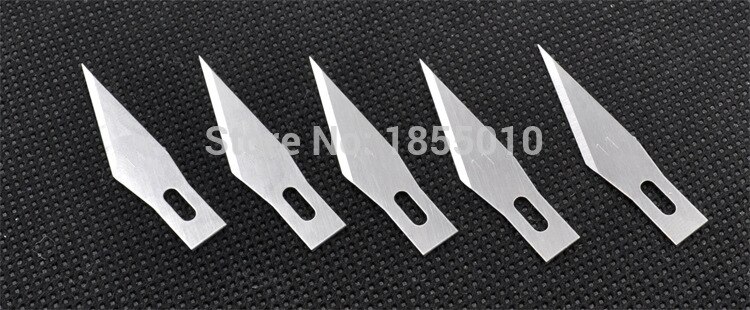 Bisturí con mango de Metal, cuchilla para manualidades, cortador de grabado, cuchillos de utilidad con 6 uds., cuchillas, herramientas manuales para suministros de Arte de papelería