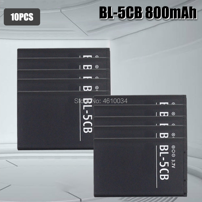 BL-5CB Bl 5CB Batterij Voor Nokia 1800 E60 3600 3660 6620 6108 3108 2135 6086 6108 6230 6820 7610 Batterijen: 10pcs