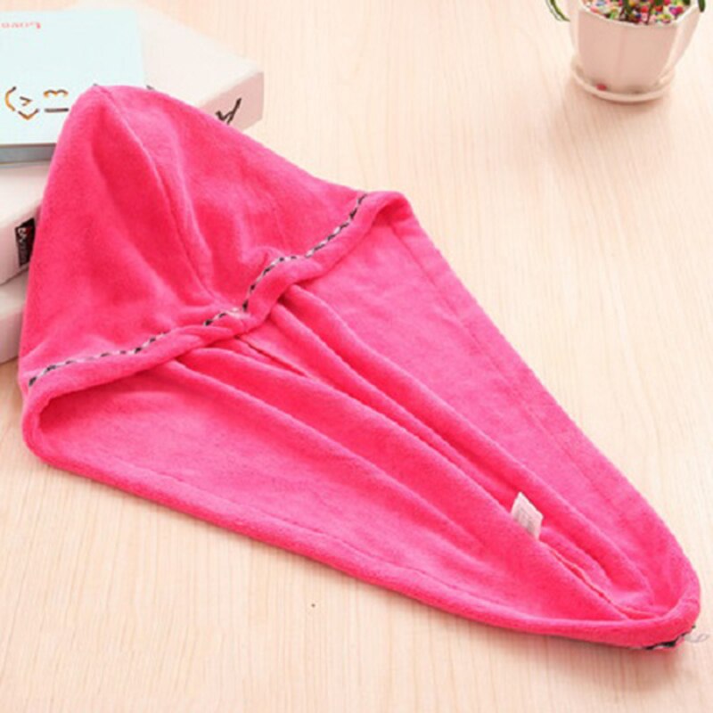 5 Colors Lovely Cartoon Soft And Skin-friendly Microfiber Bath Towel Hair Dry Cap Bathroom Spa Shower Quick Dryer Wrapped Towels: 5