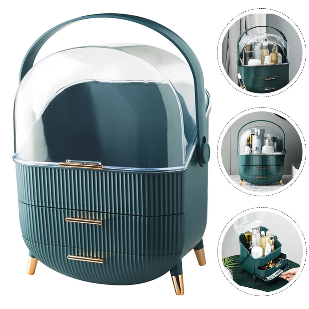 Cosmetics Storage Box Skin Care Product Case Desktop Sundry Container for Home