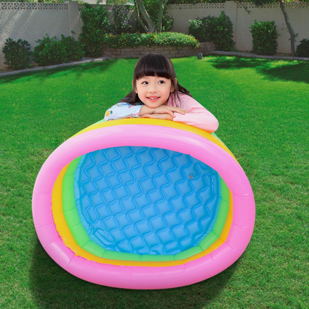 86X25CM Family inflatable pool above ground swimming pool kid adult children blue garden outdoor play pool CD