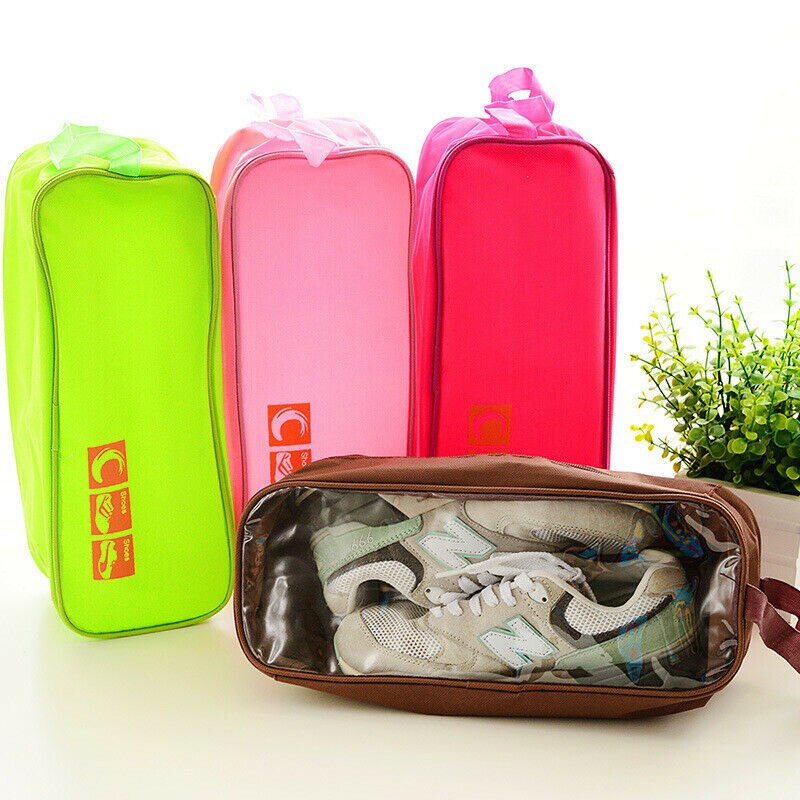 Portable Waterproof Travel Storage Shoe Pouch Shoes Organizer Bag Zip Case