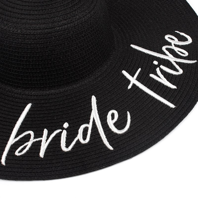 BRIDE bride tribe floppy Summer beach Sun Hats Honeymoon bridesmaid maid of honor party cap hats