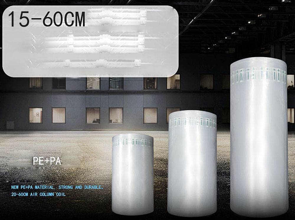 Oppustelig luftbuffer 40 cm bred og 50 m lang lang plastemballage luftsøjle beskyttende boblepose emballage