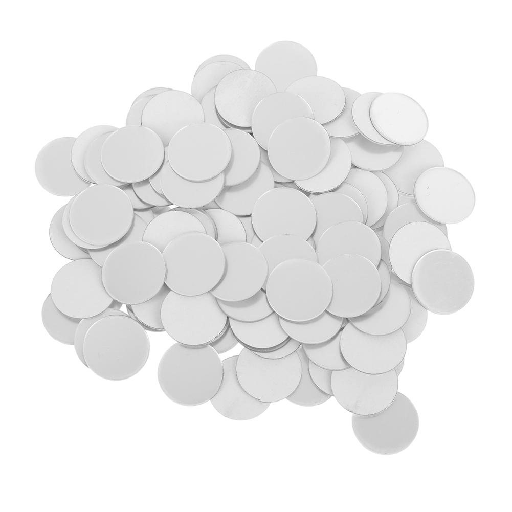 3D Mirror Sticker DIY Self Adhesive Acrylic Mirror Mural Decals Modern Bedroom Living Room Background Art Home Decoration: Silver 2cm 100pcs