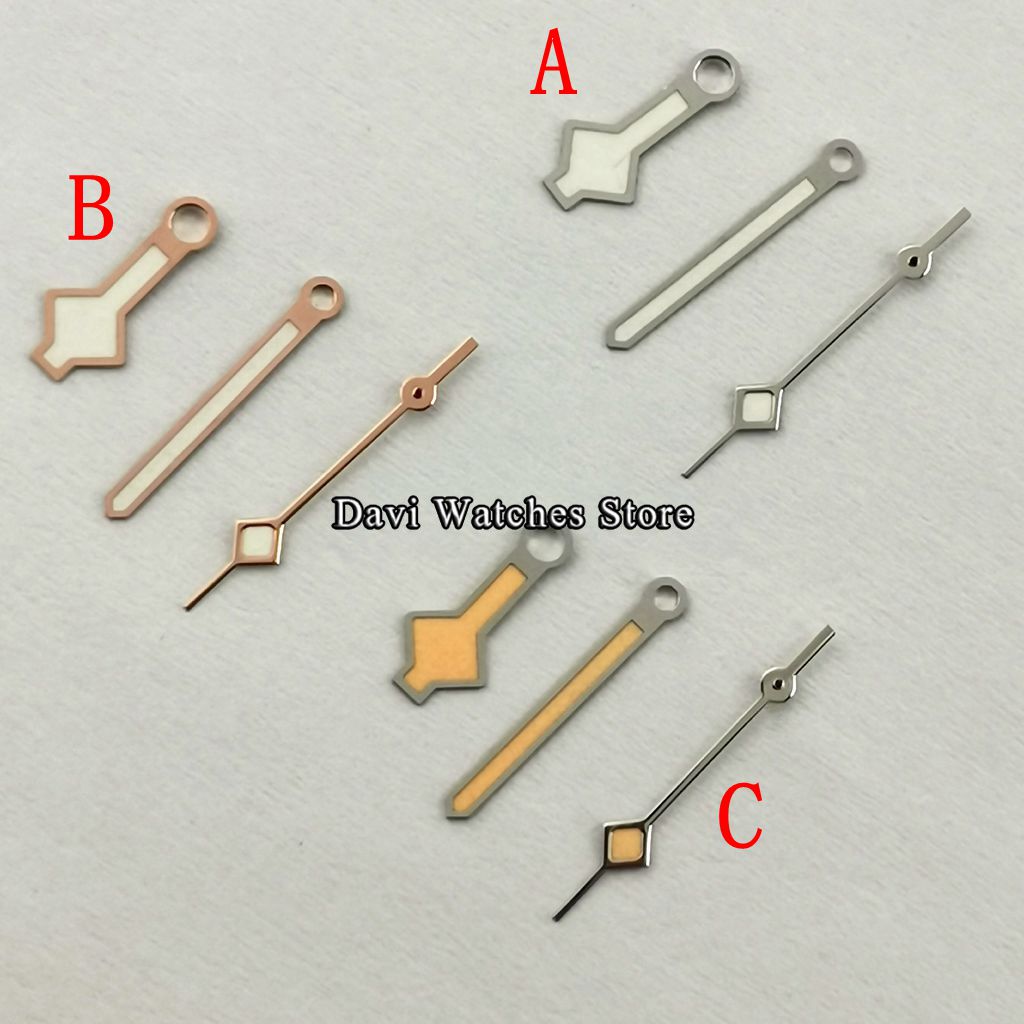 Snowflake watch hands luminous Silver/Rose gold/Yellow Fit NH35 NH36 ETA2824 2836,Miyota 8215 821A 8205,DG2813 3804 movement
