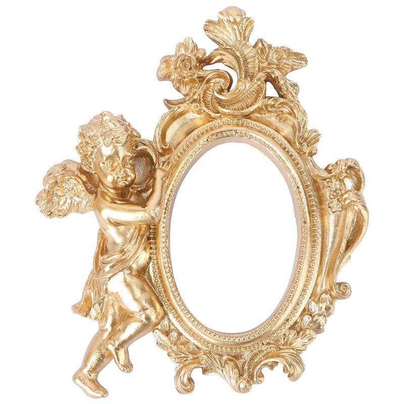 Golden Retro Photo Frame Decoration Home Photography Background Prop(Golden): Golden 1