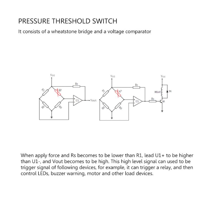 20g-6kg Pressure Sensor RP-C18.3-LT Intelligent Flexible Thin Film Force Sensor