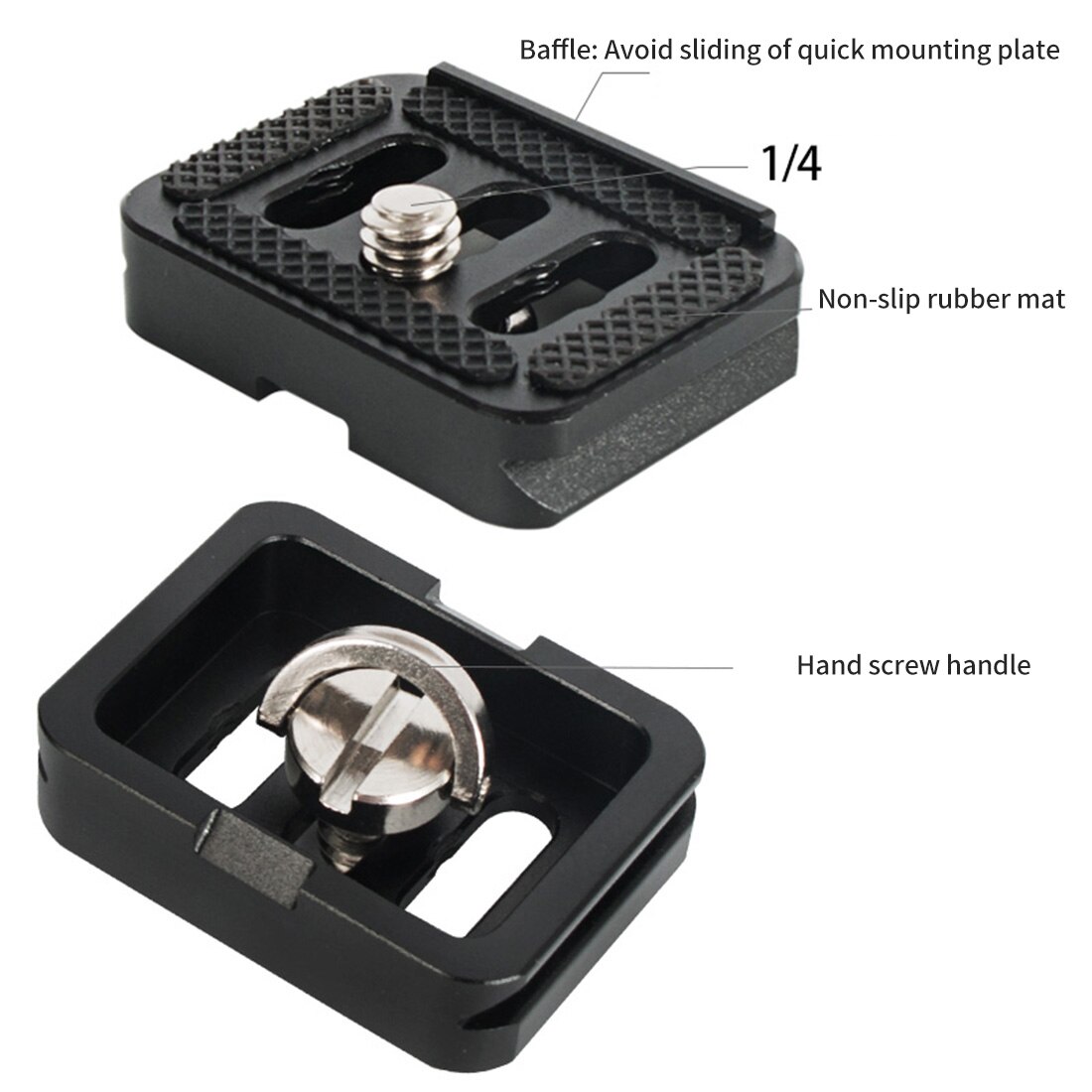 Mini Quick Release Statief Plaat 38Mm Anti Gesp Dunne TY-C10 Universele Voor Sirui Mirrorless Camera Monopod Ballhead klem