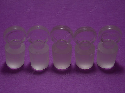 Solid Glass Stopper,Glass Plug,24/29,Laboratory Glassware,5PCS