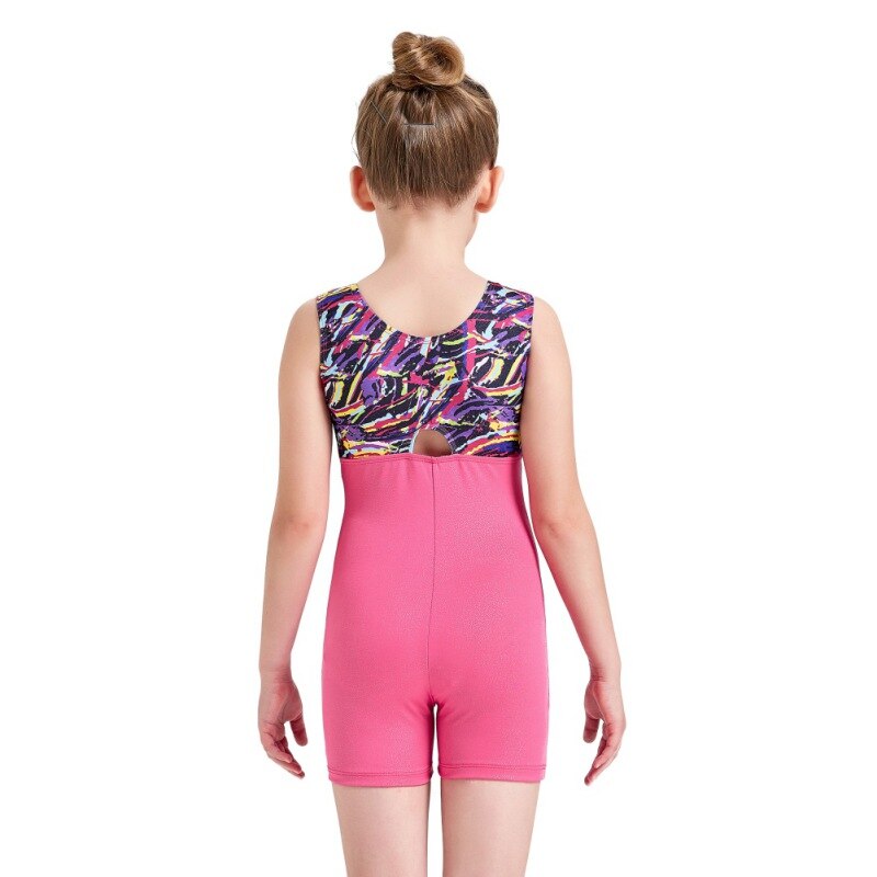 Kids Dance Leotard Sleeveless Ballet Dance Exercise Clothes Slim Biketard Catsuit Gymnastics Suit Clothes