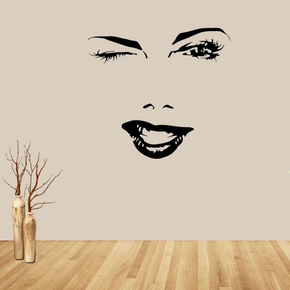 Wall Vinyl Decal Home Decor Art Sticker Beauty Salon Mural Art Black