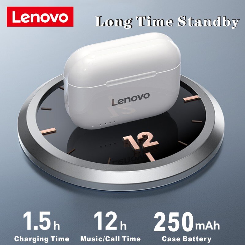 Lenovo LP1S/LP1 auricolare Bluetooth senza fili auricolare Stereo con cancellazione del rumore sport auricolari TWS auricolari bluetooth 5.0 con microfono