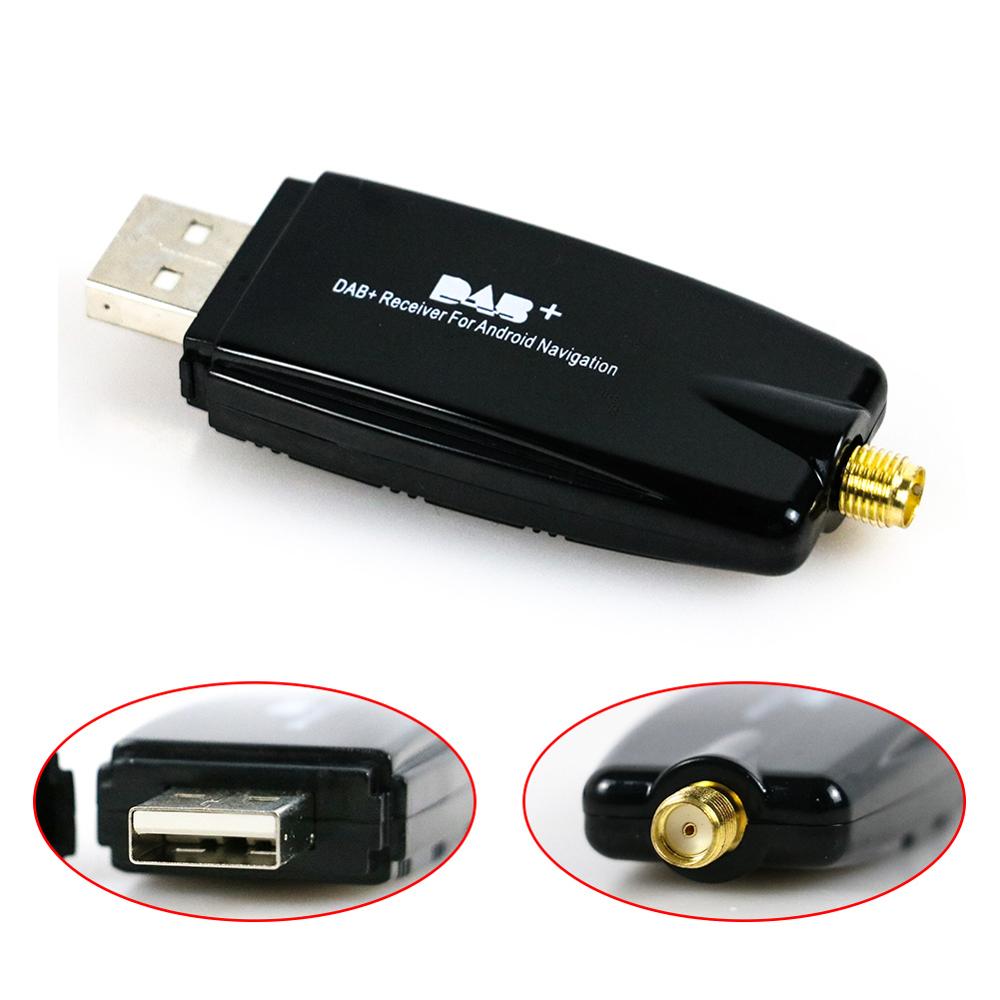 DAB+ Box Digital Radio Tuner Amplified Antenna Adapter for Car Stereo Autoradio Android DAB Car Radio Tuner Receiver