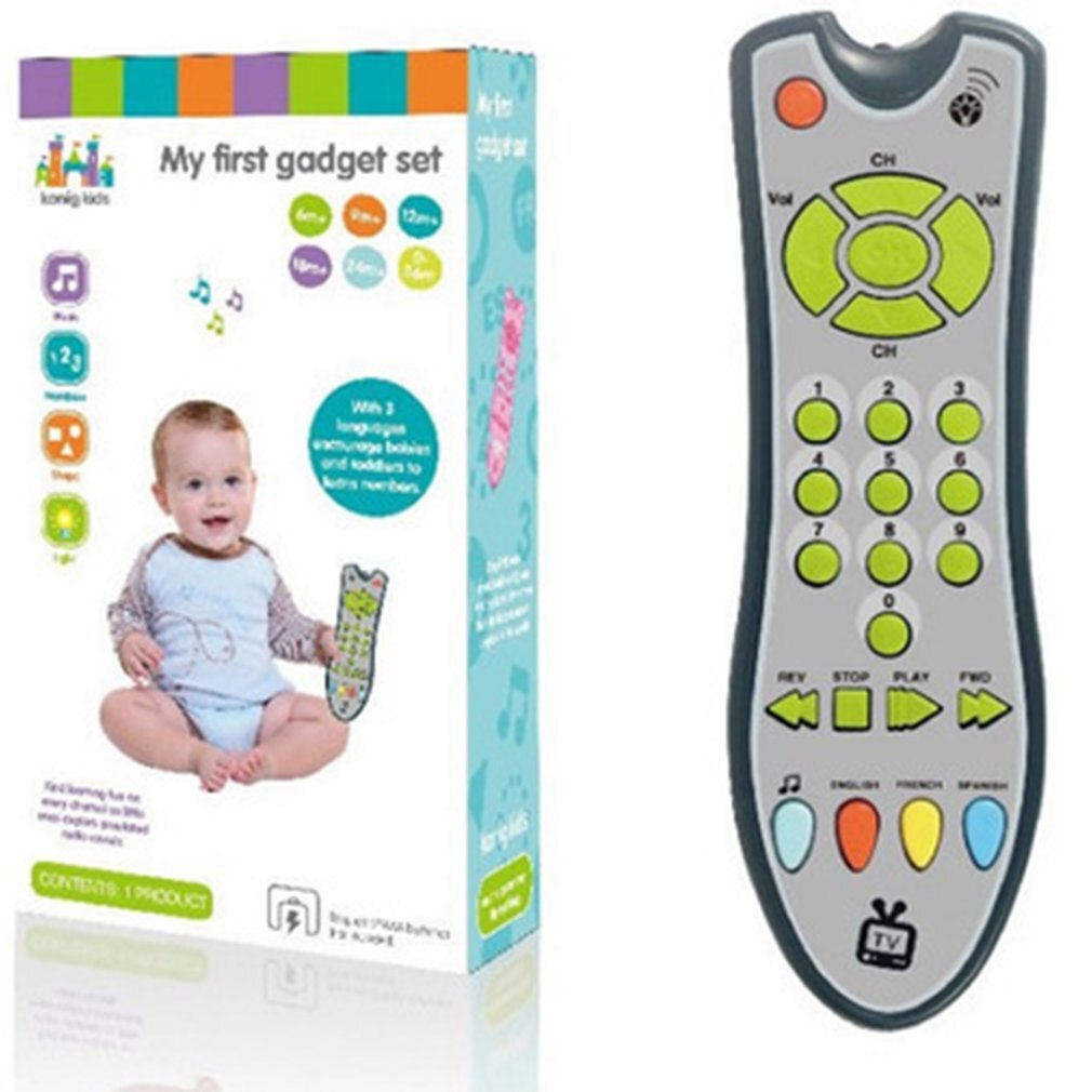 Baby Remote Control Toy Learning Light Remote for Baby Click Count Remote Toys for Boy Girl Baby Infant Toddler Toy