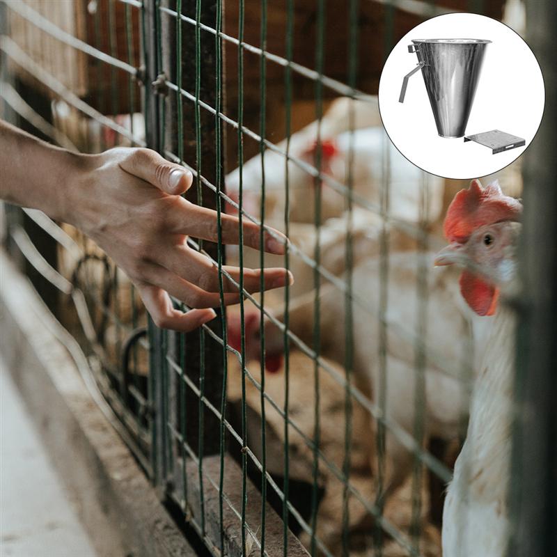 Entonnoir de saignement de poulet canard, 1 pièce, en forme de cône, en acier inoxydable, accessoire pour tuer le canard