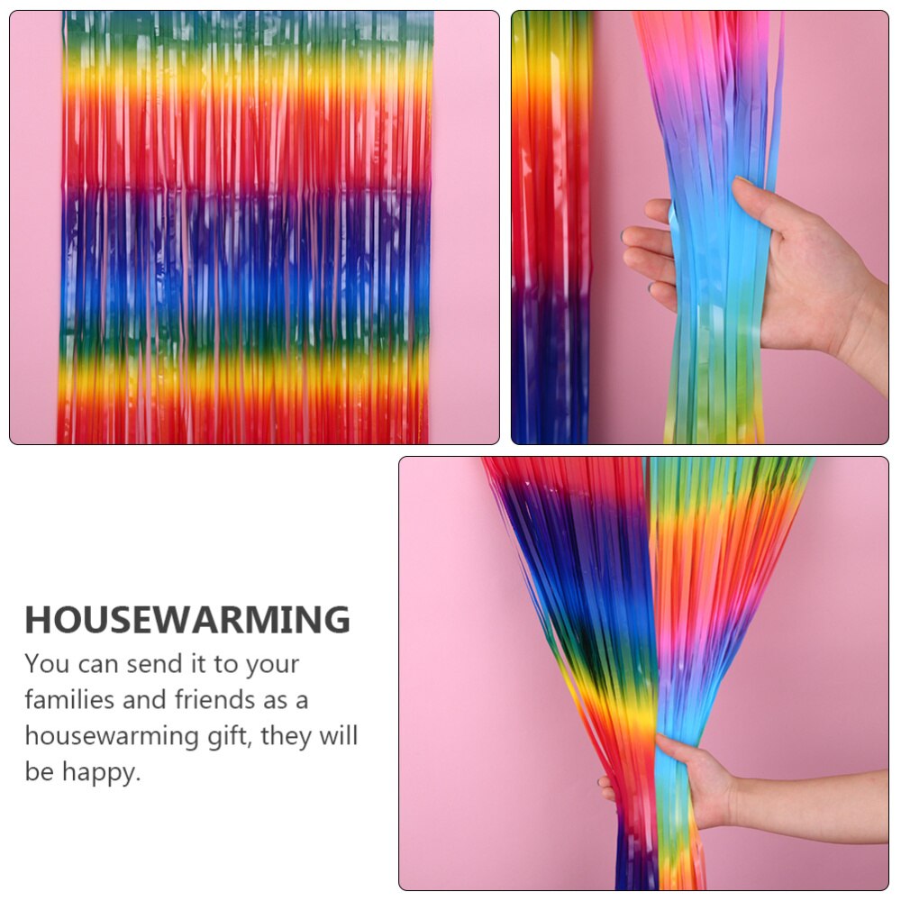2pcs Fringe Streamers Curtain Door Window Decoration Wedding Party Supplies