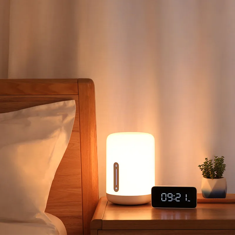 Xiaomi Mijia lámpara de noche 2 mesa inteligente LED luz nocturna colorida 400 lúmenes Bluetooth WiFi Control táctil para Apple HomeKit Siri