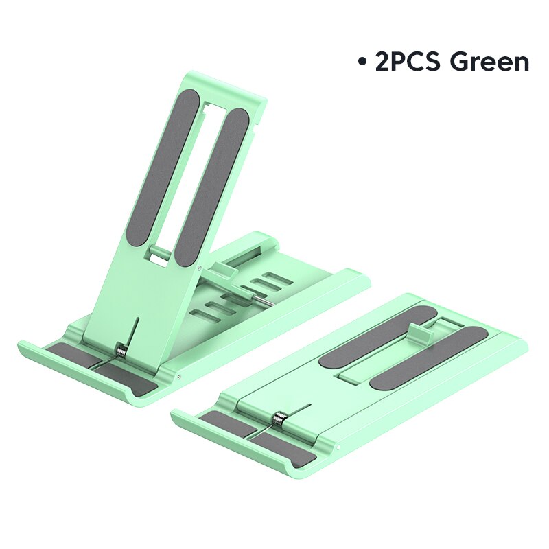 Kuulaa Telefoon Houder Stand Bureau Voor Mobiele Telefoon Xiaomi Iphone Poco Mobiele Telefoon Ondersteuning Telefoon Houder Voor Realme Redmi Stand: 2PCS Green