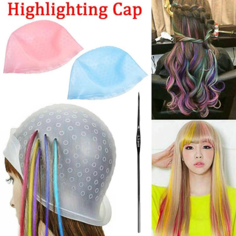 Gorro para teñir el cabello para resaltar la capucha, gorro para teñir el cabello, gorro Meches de silicona para arañazos, gorro para pintar el cabello, gorro para mechas