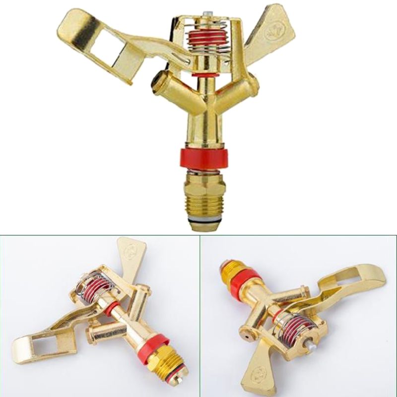 360 ° rotativa rega dripper sprinkler 3/4 farm farm fazenda irrigação jardim pulverizador bocal latão rocker emissor