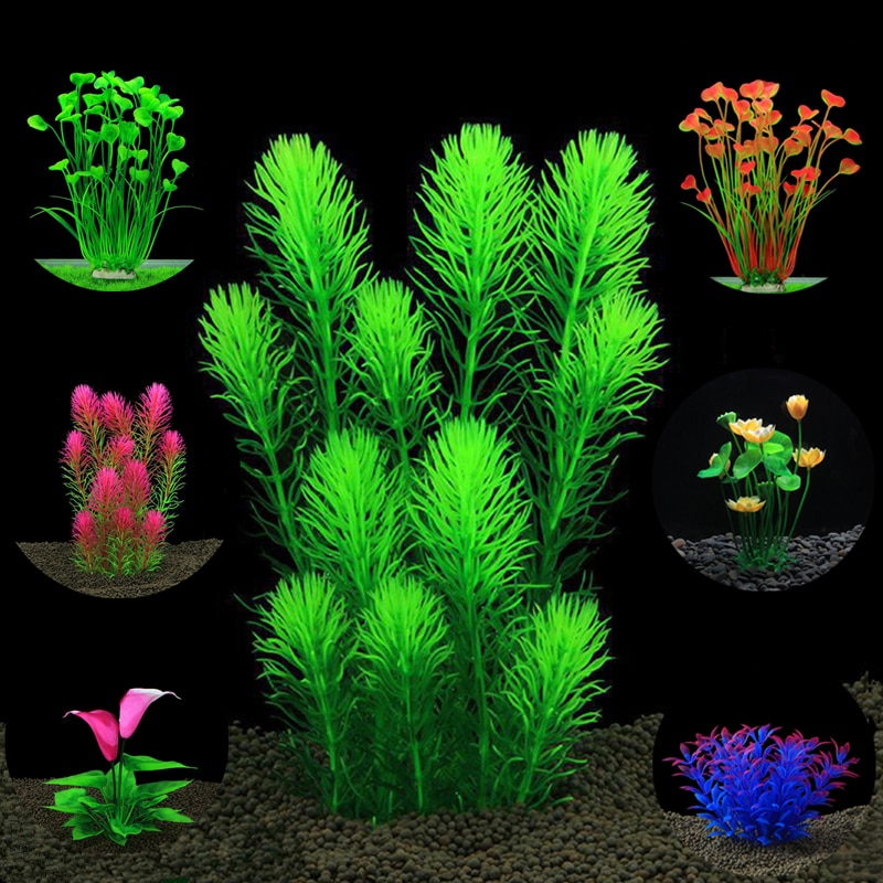Kunstmatige aquariumplant decoratie aquarium landschapsarchitectuur watergras ornamenten lotusbloem aquatische decoratie aquarium achtergrond