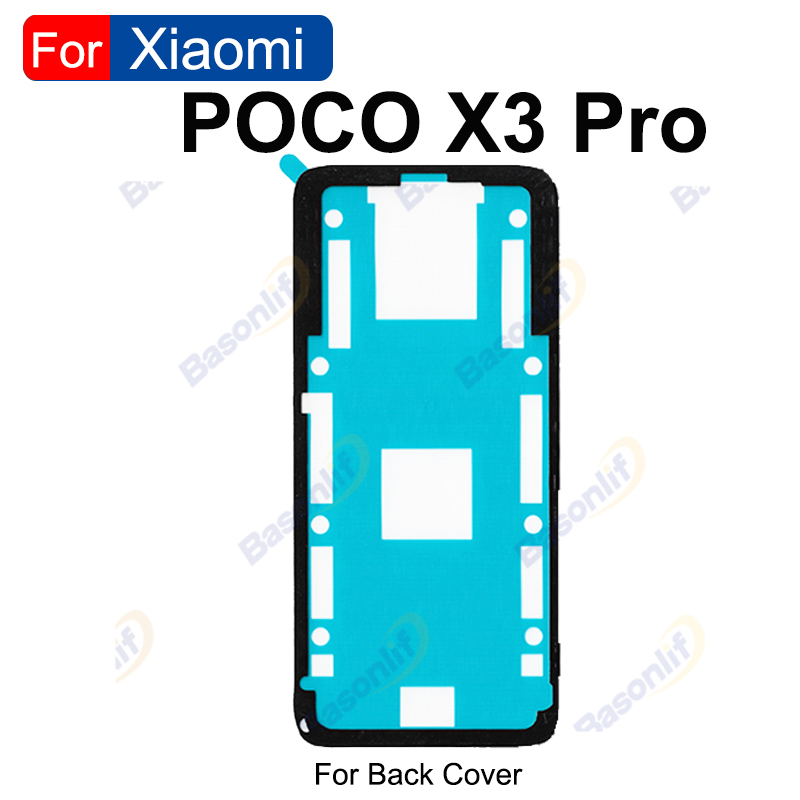 Back Cover Waterproof Adhesive For XiaoMi Mi 10 CC9 Pro 9 8 Lite SE 9T Pro POCO X3 Pro Series Rear Sticker Replacement Glue: PURPLE