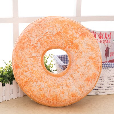 Funny Chocolate Donuts Sofa Seat Cushion Christmas Donuts Pillowcase Xmas Kid Toy Car Mats 40cm No Filling