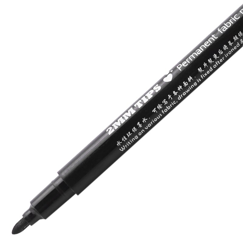 1 x Fabric Marker Pens Permanent Colors For DIY Textile Clothes T-Shirt Shoes