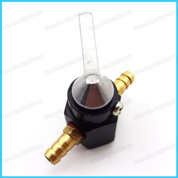 1/4&quot; Black Gas Petrol Fuel Tap Inline Petcock Valve For ATV Quad Pit Dirt Bike Motorcycle