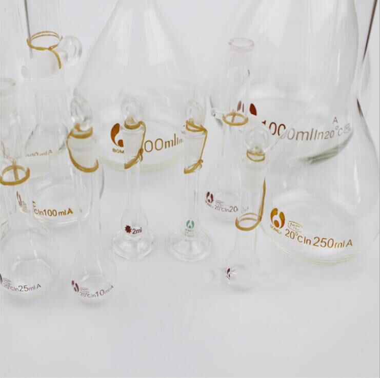 1pcs 50ml Lab Glass Volumetric Flask with Stopper Lab Chemistry Glassware Laboratory Equipment