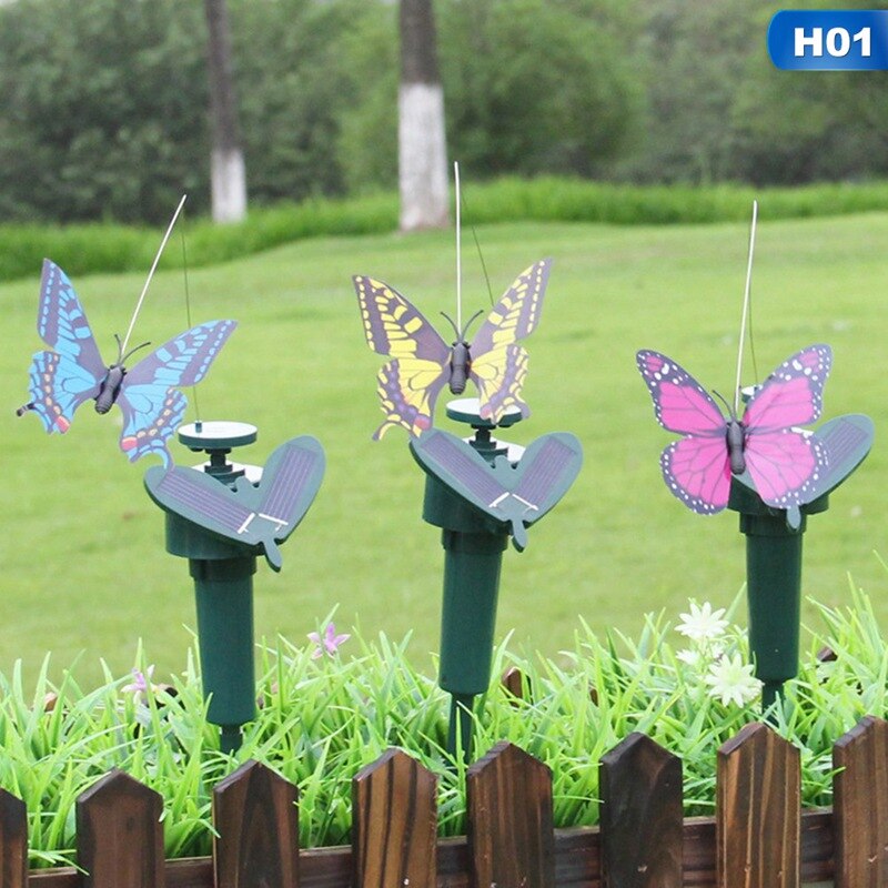 Led Solar Powered Butterfly Fiber Optic Fairy String Lights Waterproof Christmas Outdoor Garden Decoration Lights: Default Title