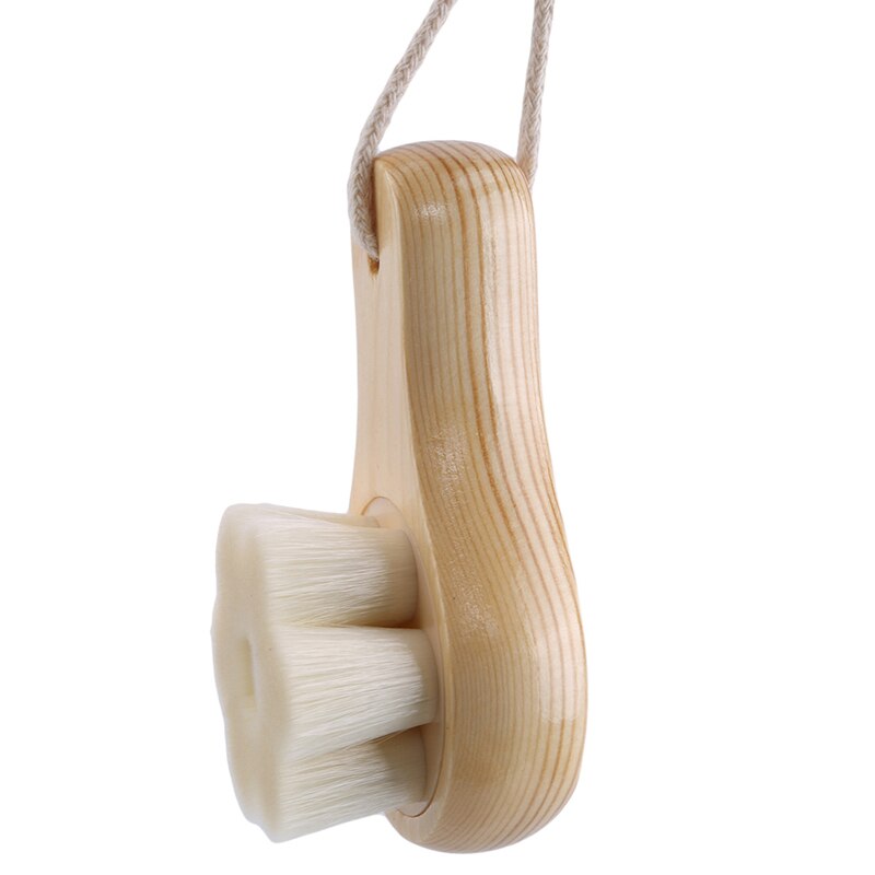 1Pc Reinigung Gesicht Pinsel Holz Reinigen Gesicht Ebene Haar Gesichts Tiefe Reinigung Massage Pflege Werkzeug Gesicht Waschen Werkzeug