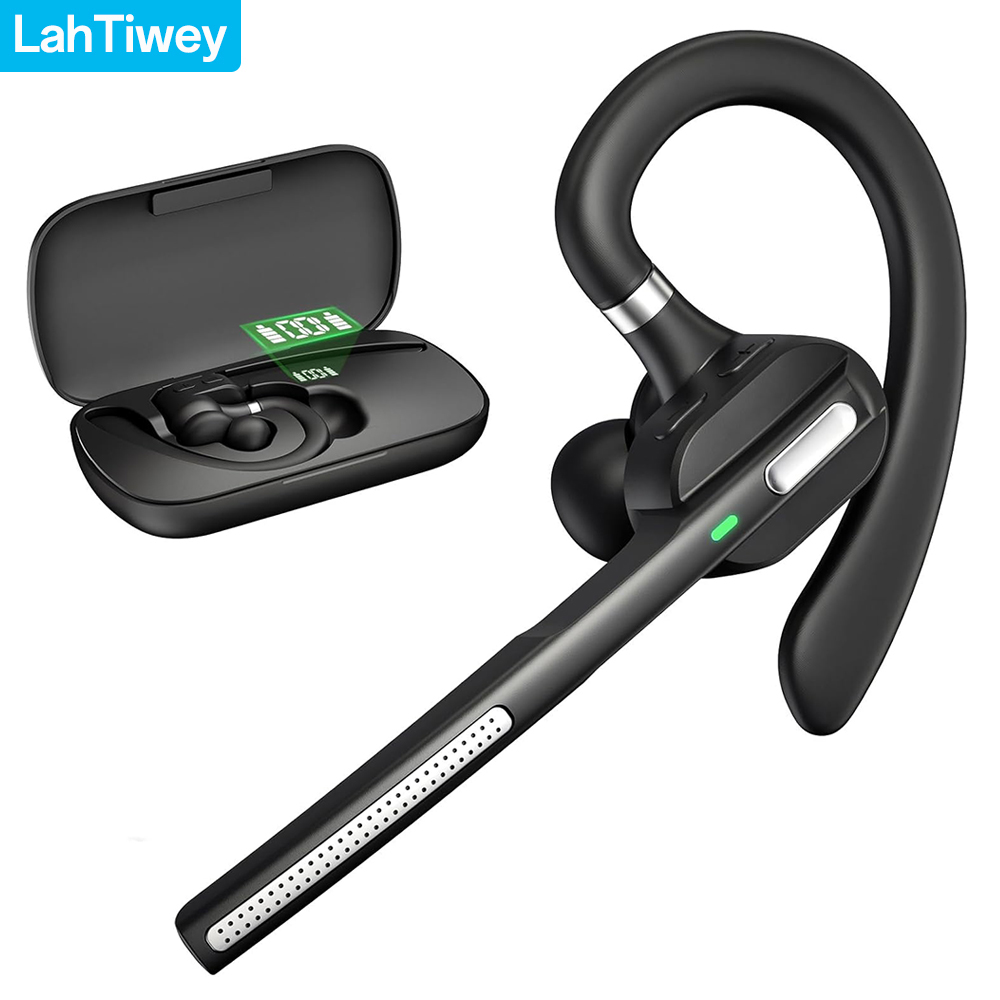 Business Bluetooth Earpiece Wireless Handsfree Headset 36 Hrs Driving Headset with Noise Cancelling Mic Headset for Truck Driver: Default Title