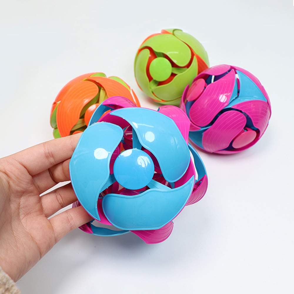 10cm Hand Tossed Transform Telescopic Deformation Change Color Ball Magic Props Decompression Puzzle Toys for Children