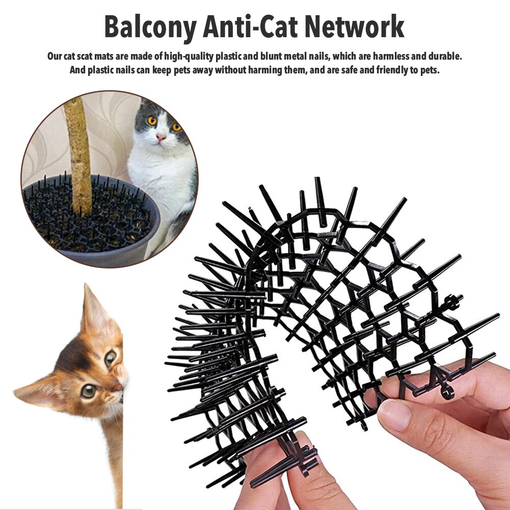 Katze skat matt Innen skat matt Mit Spikes draussen Garten Und Zaun Katzen Stopper Netzwerk Für Katzen Hund Graben abschreckung