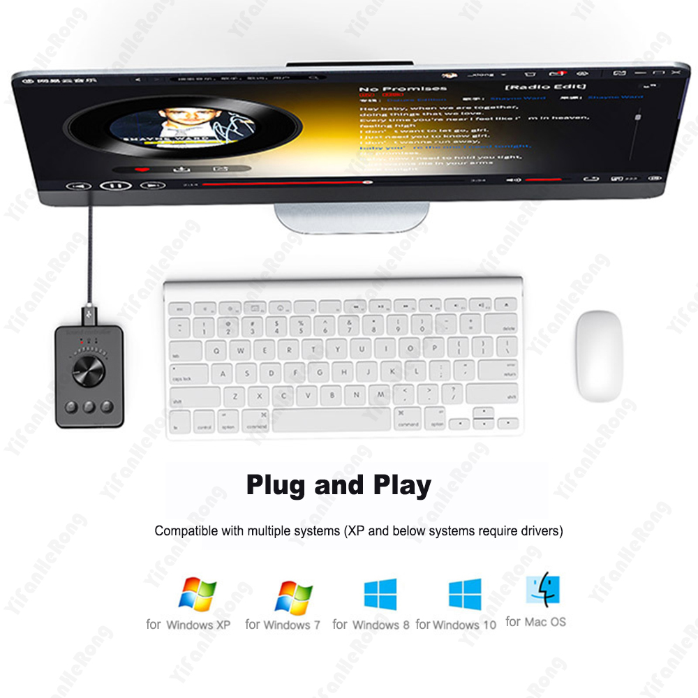 Botão de controle de volume usb-conveniente controlador de volume de alto-falante multimídia pc e mudo de uma tecla compatível com bluetooth 5.1