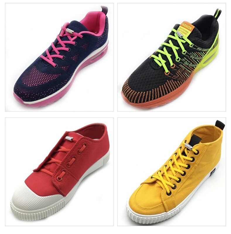 10Pcs No Tie Shoelaces Accessries Shoe Laces Buckle Lock Elastic Lazy Shoelaces