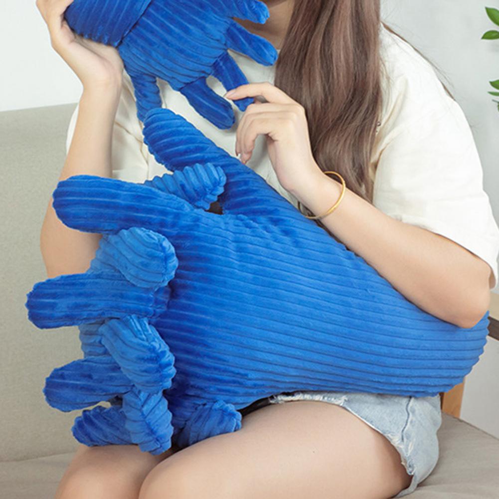 Blue Hand Hug Pillow Cozy Skin-friendly Fine Workmanship Ins Wind Sofa Decor Hand Sleeping Cushion for Sofa Decor