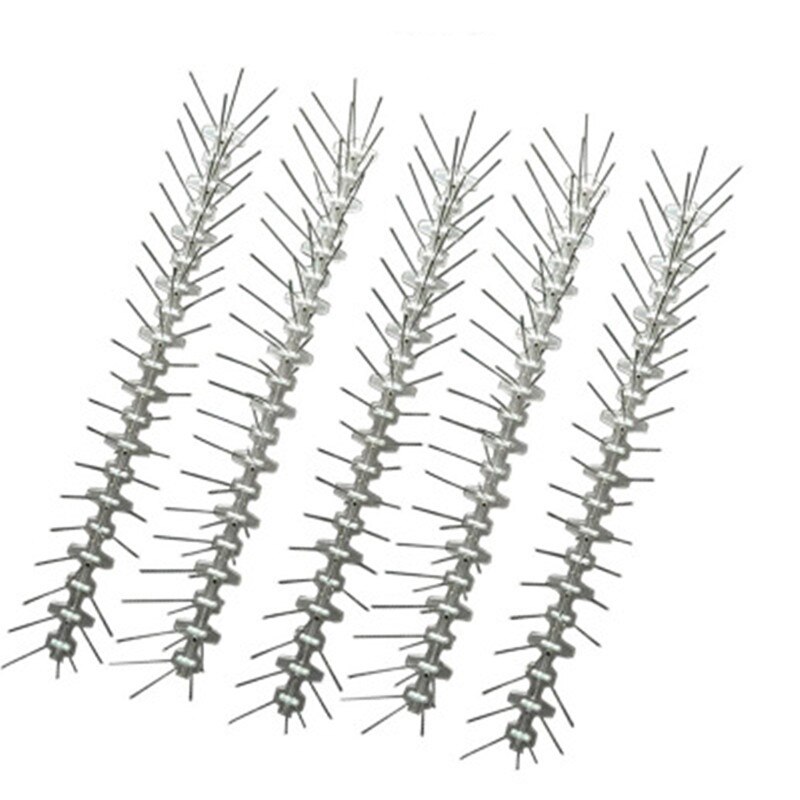 Plastic Repeller Bird and Pigeon Spikes Deterrent Anti Bird Stainless Steel Spike Strip Bird Scarer Repeller for Pigeon