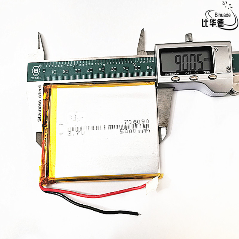 Batería de litio de v para tableta PC portátil, 3,7 de buena , 706090 mAh, para poewr
