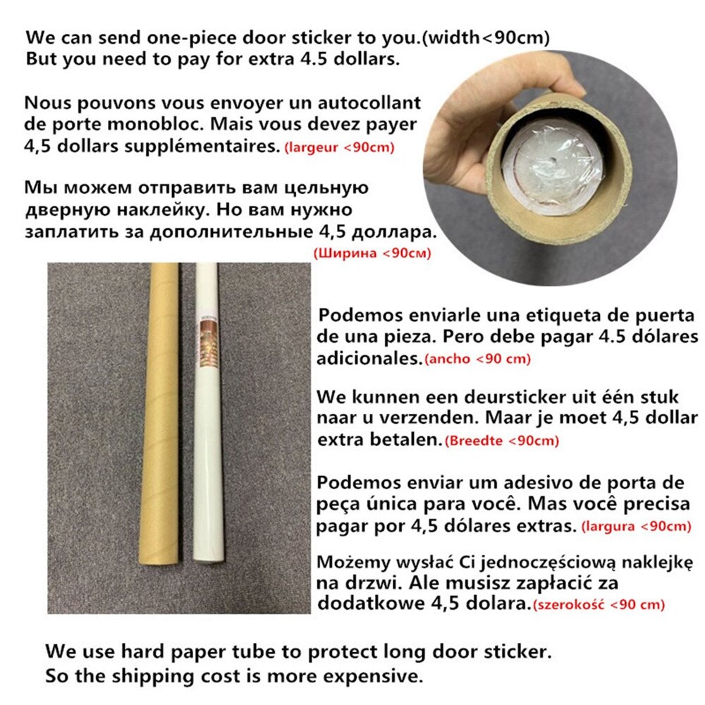 3D View Stereo Geometric Door Mural Vinyl Peel and Stick Wallpaper Room Decoration Poster Wall Sticker Home deursticker: whole piece service / 90x200cm