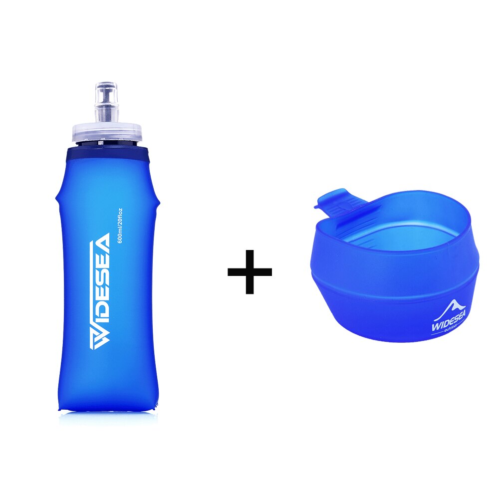 Widesea camping 1100ml tritan vesipullo juomiseen urheilu bpa ilmainen armeija pullo ulkona kuppi muki astiasto matkailu vaellus: 600ml bt 250ml kuppi