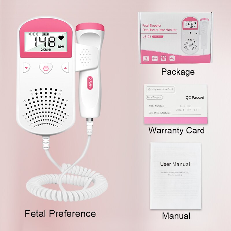 Doppler Fetal Heart Rate Monitor Home Pregnancy Ba... – Grandado