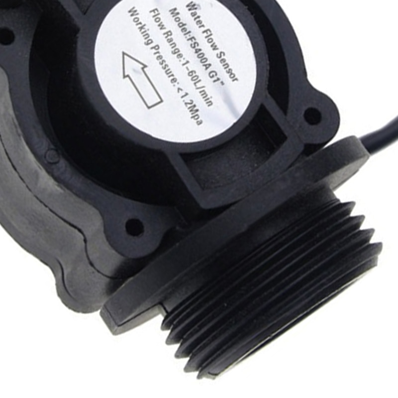 2PCS Water Flow Sensor Fuel Flow Meter Water Meter Sensor Flowmeter Water Sensor Counter Indicator FS400A G1 DN25 1-60L/Min